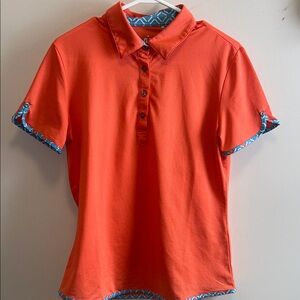 Orange Short Sleeve Polo Shirt